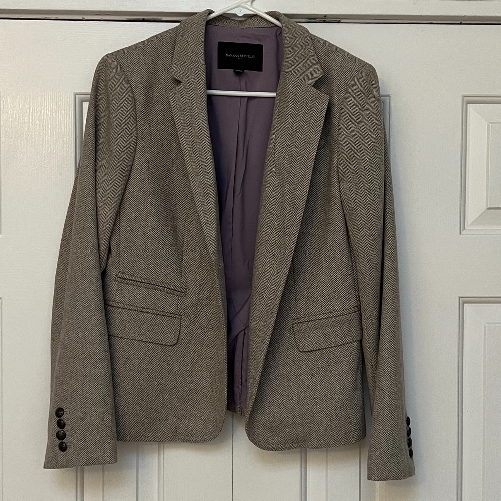 Banana Republic Herringbone Blazer